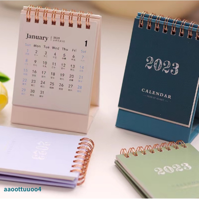 Lịch 2023 Để Bàn Mini Dễ Thương Dùng Lên Kế Hoạch Hàng Tháng