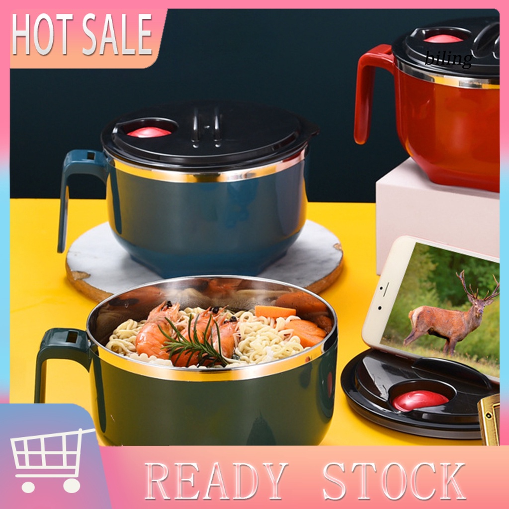 Bát Ăn Mì Bằng Thép Không Gỉ Không Bpa 1000ml / 1300ml