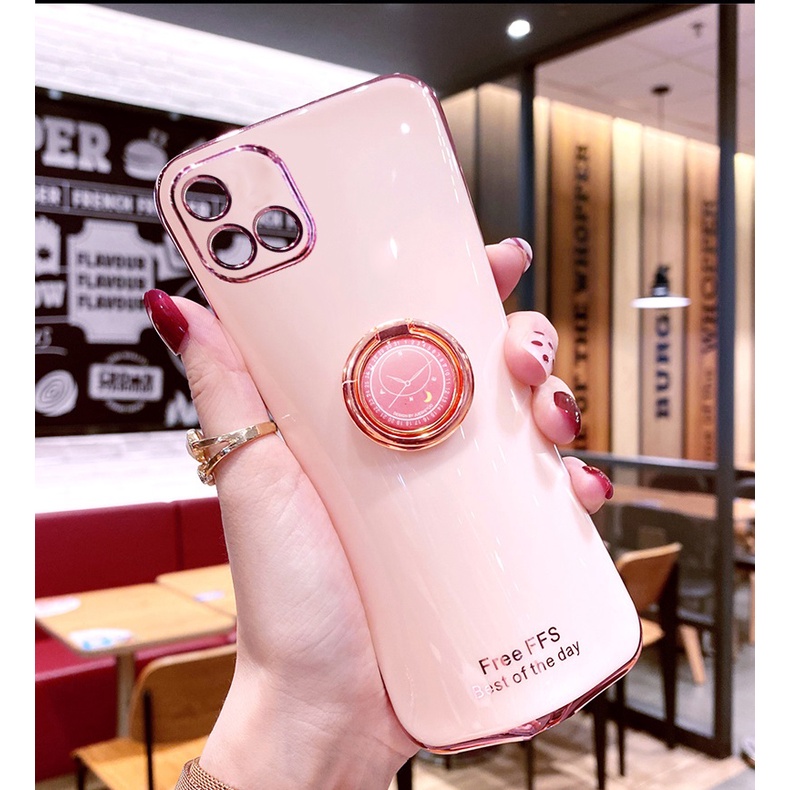 ỐP LƯNG SILICON OPPO A16K KÈM IRING SANG TRỌNG