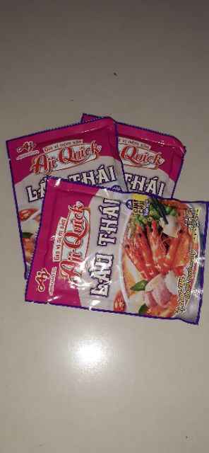 Gia vị nêm sẵn Aji Quick lẩu thái gói 50g