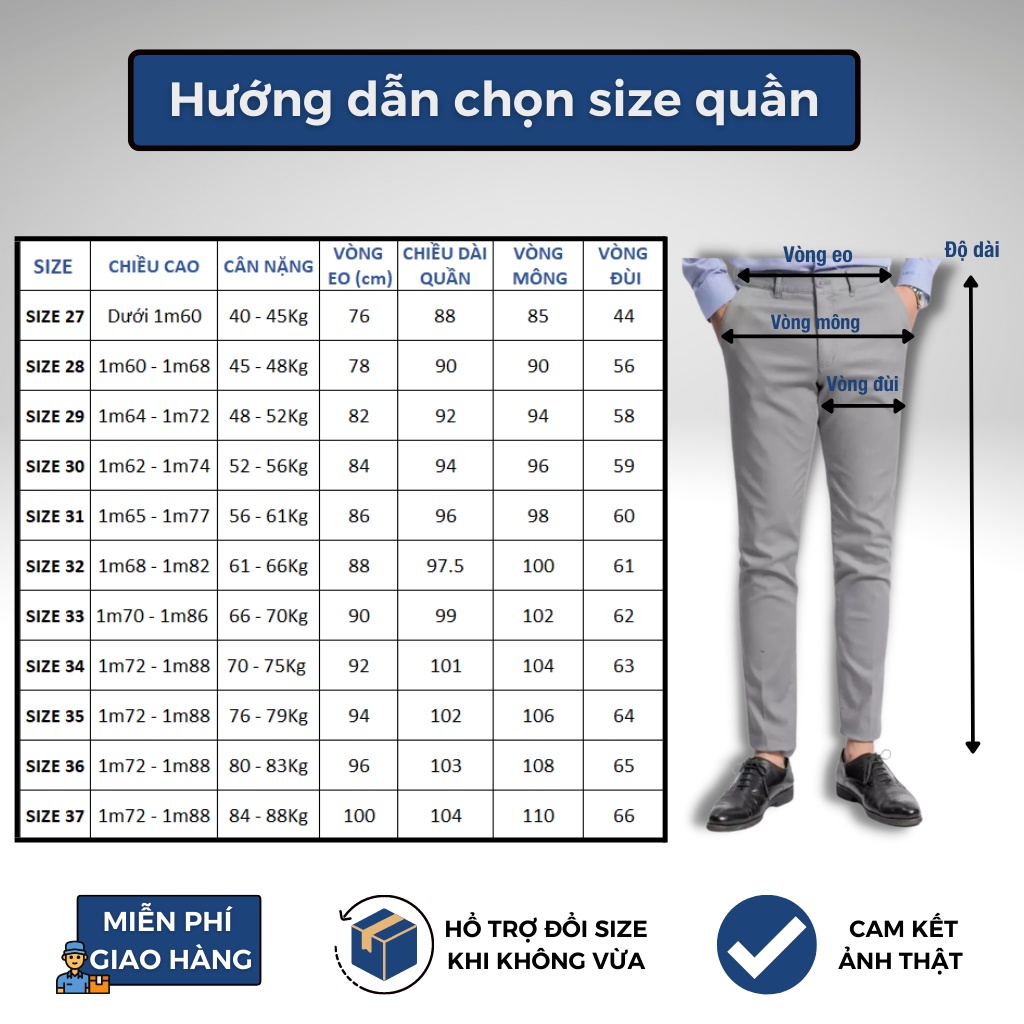 Quần tây đen nam văn phòng công sở học sinh sinh viên chất vải co giãn 4 chiều thoáng mát