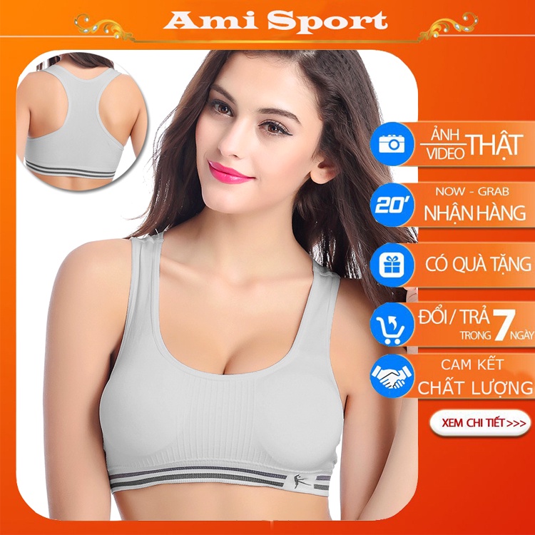 Áo bra tập Gym Yoga Aerobic vải thun dầy dặn, mặc tôn dáng nâng ngực, co giãn thoải mái, thấm hút mồ hôi A11