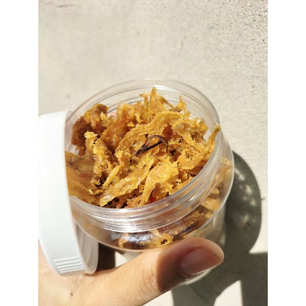 Hủ 150g khô mực xé cay 35k