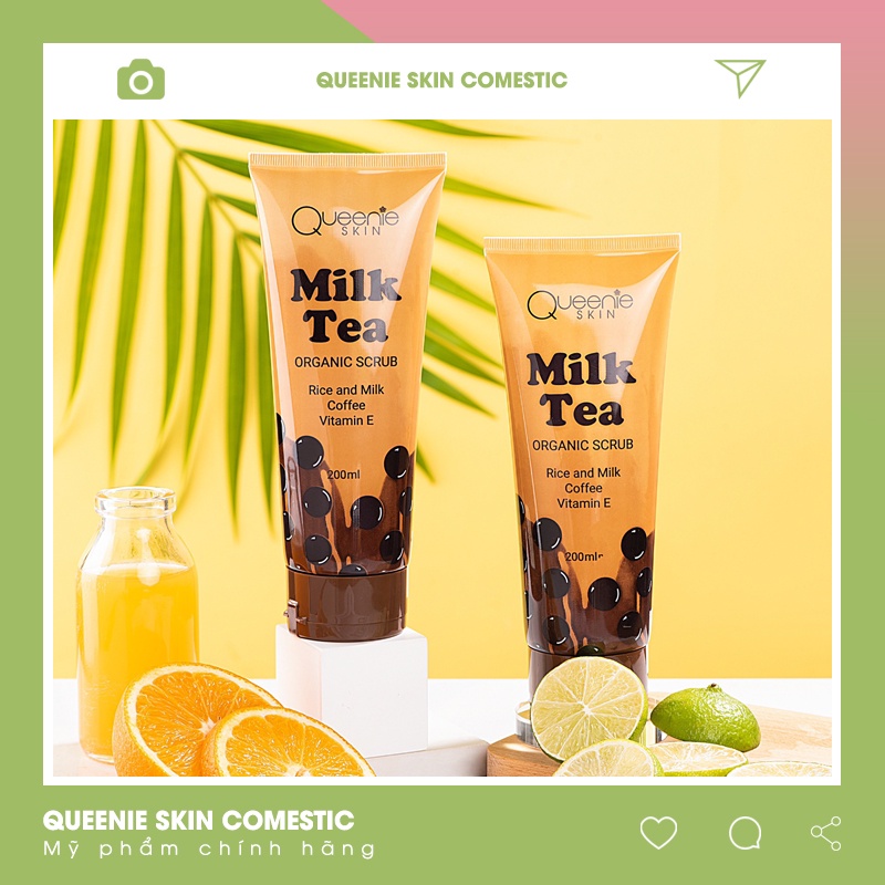 Tẩy Tế Bào Chết Milk Tea Queenie Skin