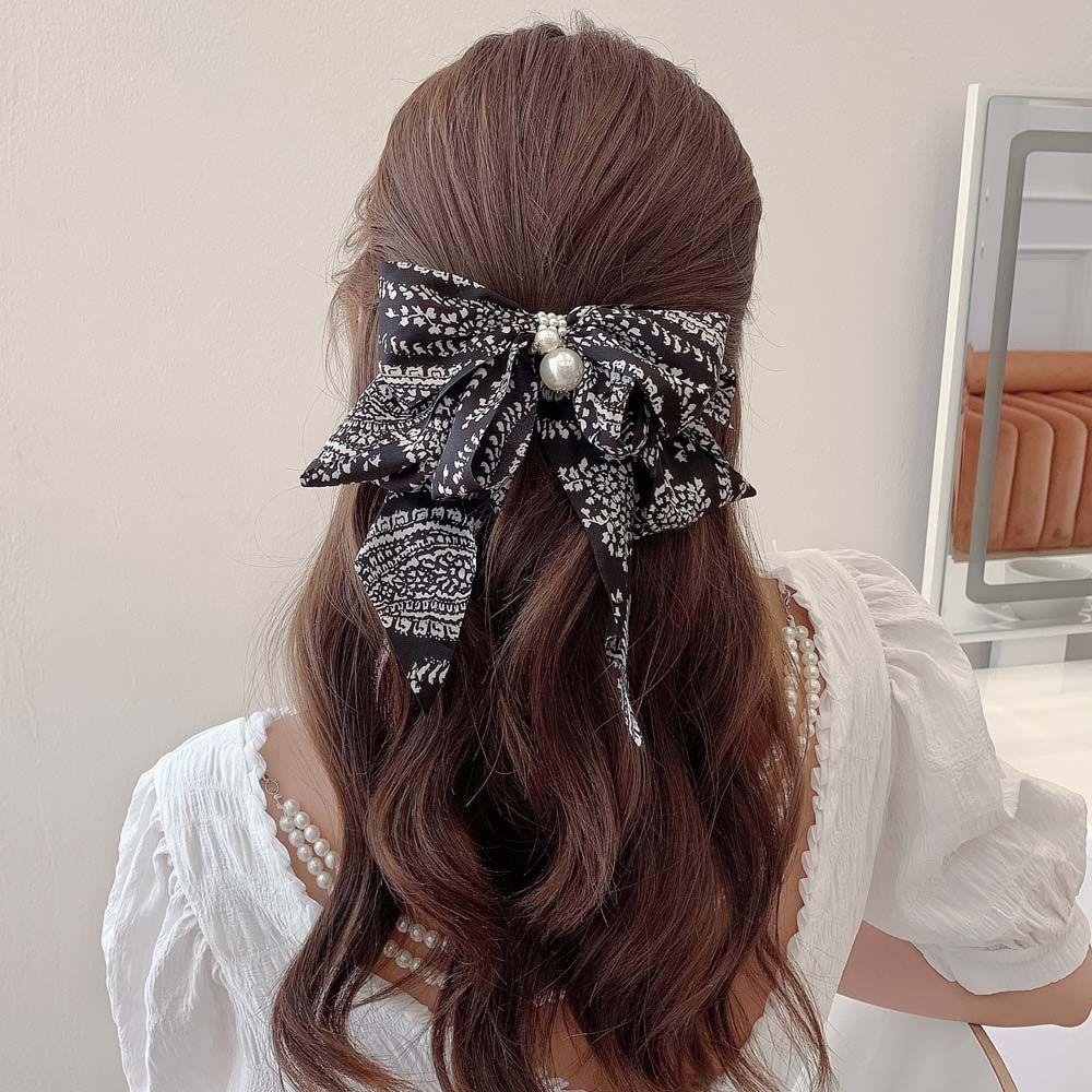 IVORY Kẹp Tóc Họa Tiết Caro Thanh Lịch Thời Trang Cho Nữ