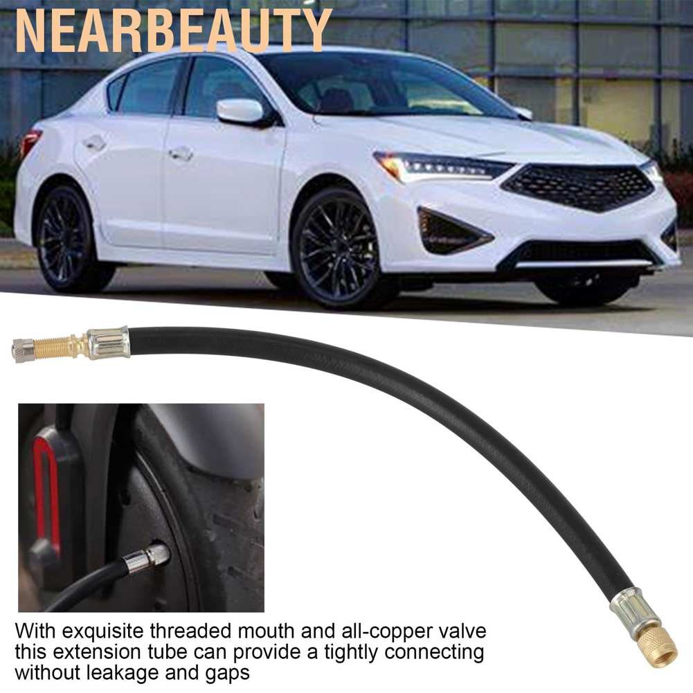 Nearbeauty Universal Air Nozzle Extension Hose Tube Tire Valve Adapter for Car Motorcycle Truck RV