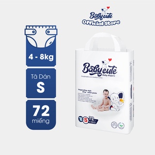 Tã bỉm dán babycute size s 72 miếng thương hiệu việt siêu mềm