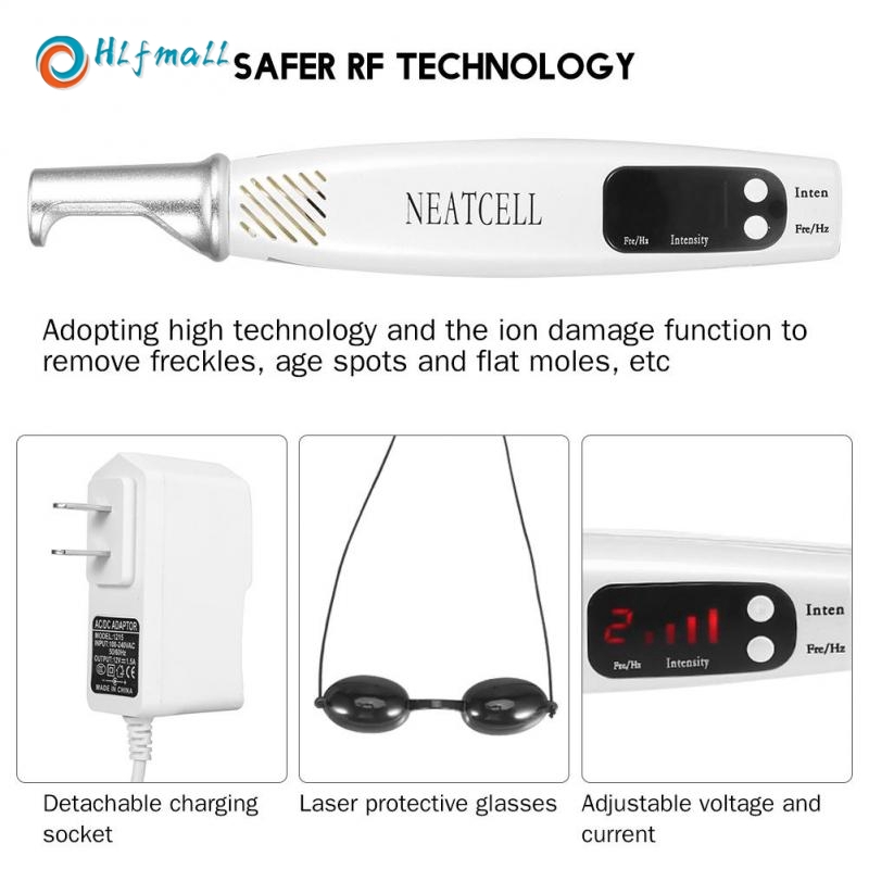 Máy xoá xăm, xoá nám, tàn nhang, nốt ruồi Laser mini NEATCELL, Xoá xăm Tatoo chân mày chuyên dụng