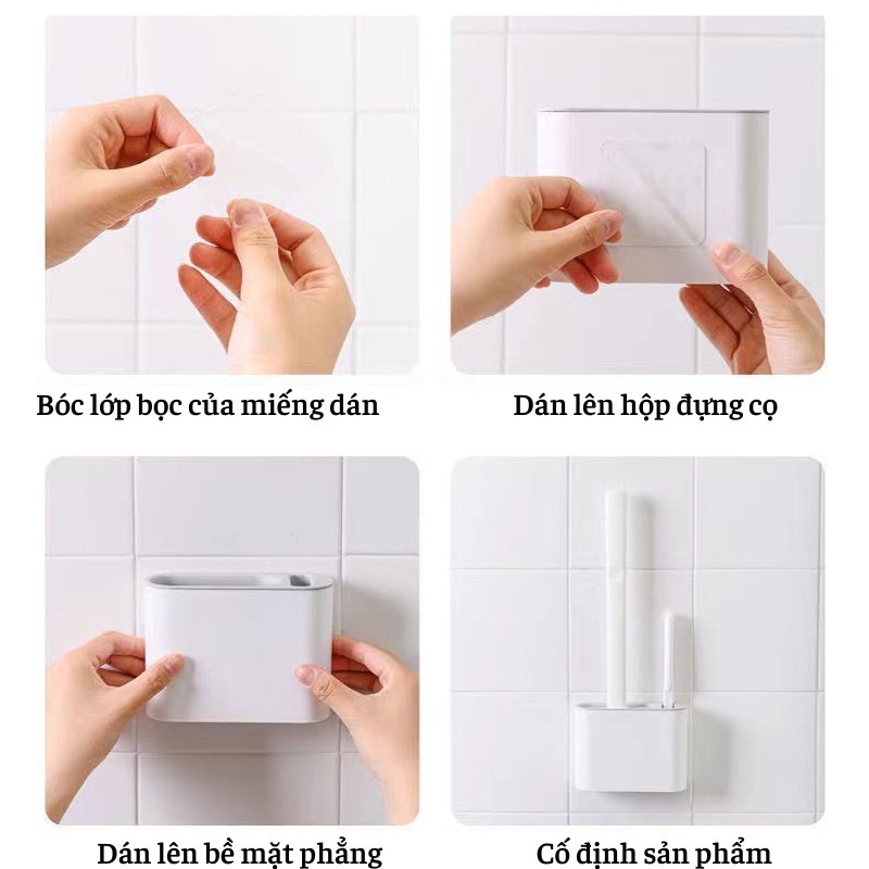 Cọ Bồn Cầu Kèm Hộp Đựng Chổi Cọ Nhà Vệ Sinh Cao Cấp Moda.H