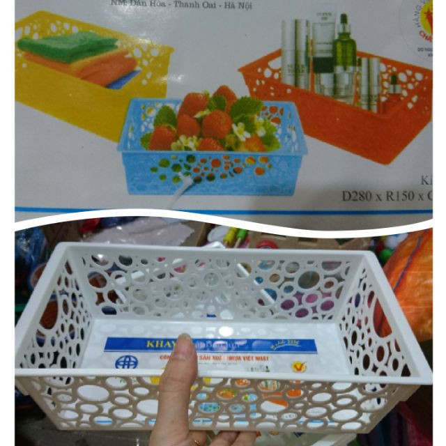 Rổ nhựa chữ nhật chinh hãng Việt Nhât ( giá sỉ)