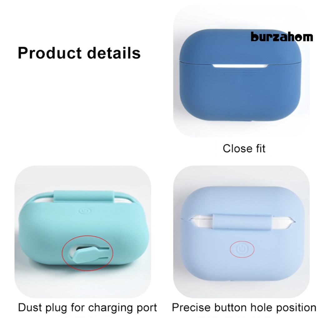 Túi Đựng Tai Nghe AirPods Pro Màu Trơn Chống Rơi Vỡ