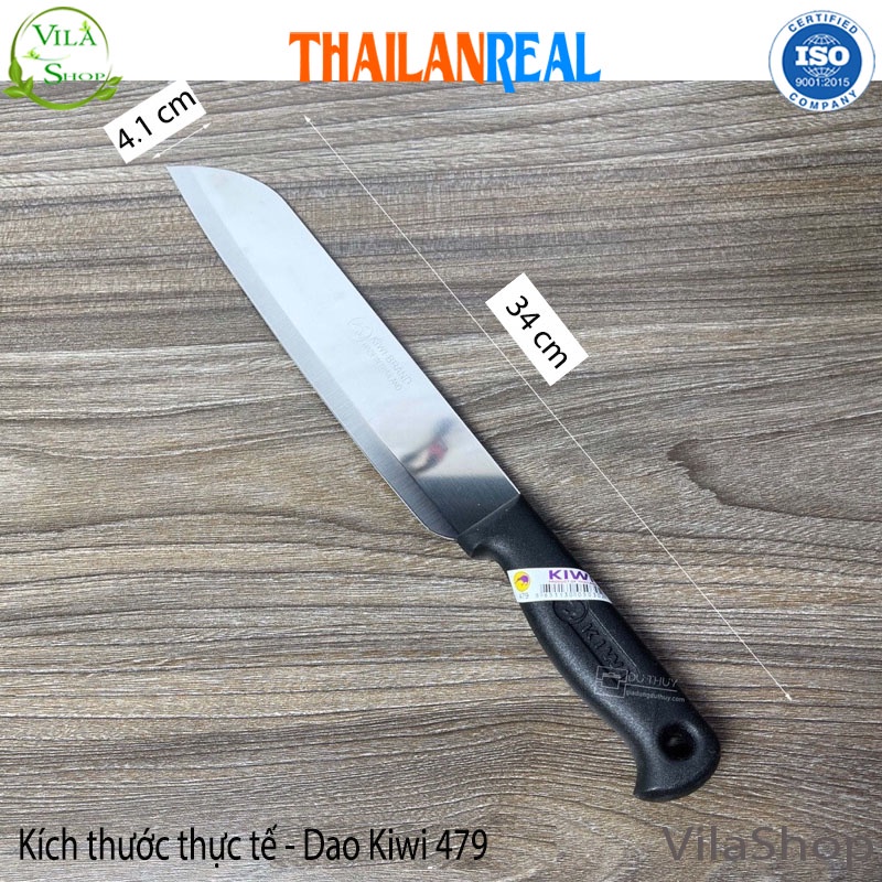 Dao Thái Cán Nhựa Kiwi 479, Dao Thái Lan Chuyên Thái Thịt - Gọt - Cắt Hoa Quả Chất Liệu Inox Siêu Sắc