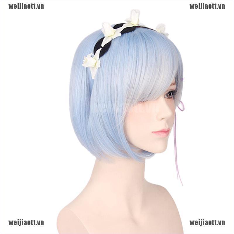 Bộ Tóc Giả Ngắn Cosplay Nhân Vật Anime Re: Zero
