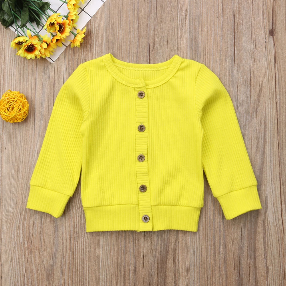 Áo khoác cardigan đan len nhiều màu cho bé