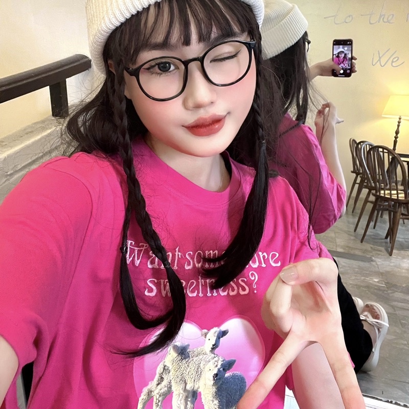 🐑 Áo thun Monstier in hình Ohh Sheep kết hợp cả chi tiết THÊU & IN