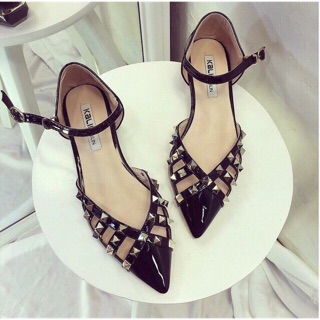 👠 GIÀY ĐINH TÁN BẢN RỌ CHẤT DA BÓNG CAO CẤP ☘️