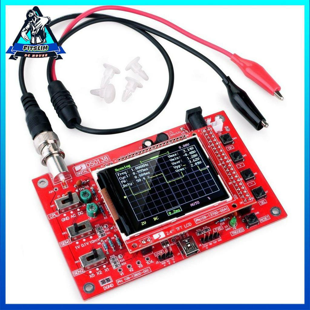 Portable Display Frequency Digital Oscilloscope TFT Screen Welded Making Kit