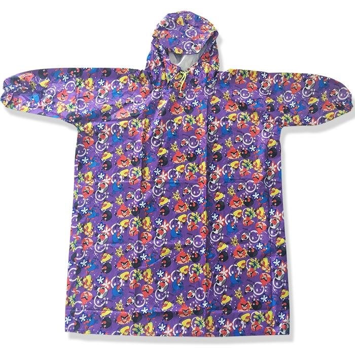 Áo Mưa BÍT TRẺ EM Vải Dù Không Xẻ Tà Cao Cấp MINISHOP AM13