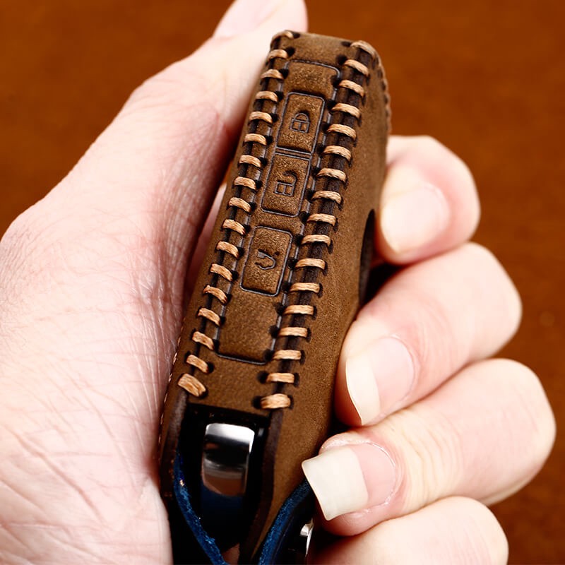 Vỏ Bọc Bằng Da Cho Chìa Khóa Xe Hơi 3 Nút Mazda 3 Cx30 Chất Lượng Cao