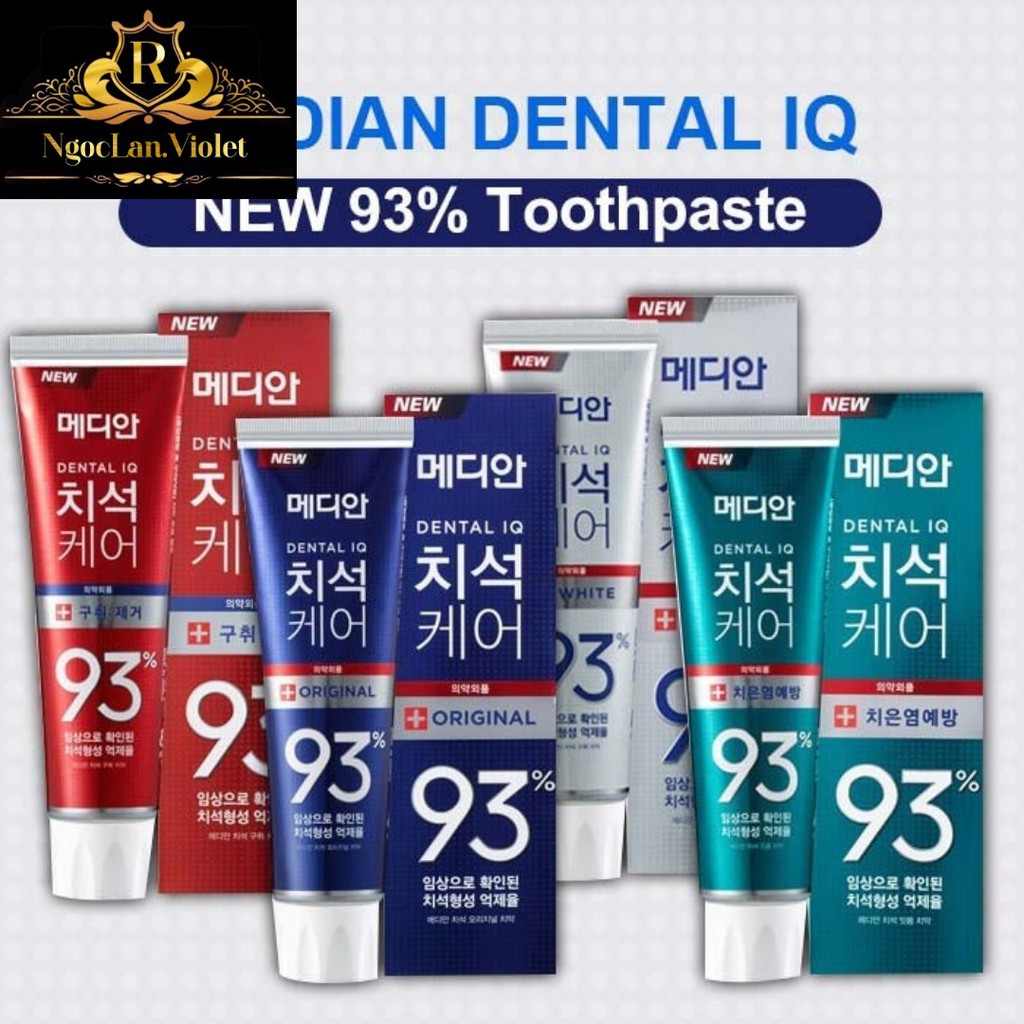 [Trợ Gía - Shop mới] Kem đánh răng 120g Median 93% Hàn Quốc