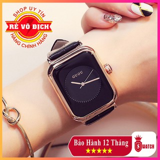 Đồng hồ Guou nữ dây da ♥️FreeShip♥️ Phong cách Hàn Quốc siêu đẹp - Đồng hồ Guou 8162 🎁 Tặng vòng tay và pin dự phòng 🎁