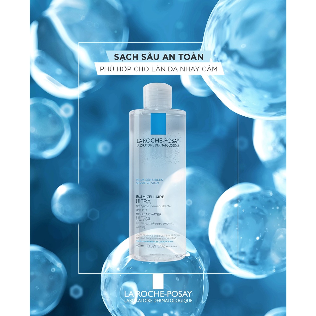 [CHÍNH HÃNG CÓ TEM] La Roche Posay Micellar Water Ultra Sensitive Skin - Nước tẩy trang làm sạch sâu cho da nhạy cảm