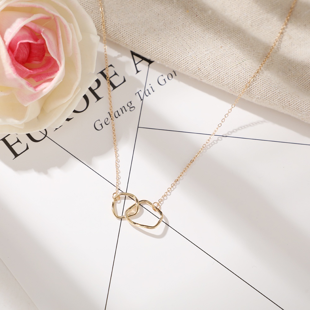 Vòng cổ choker iF YOU màu vàng kim thiết kế đơn giản thời trang cho nữ