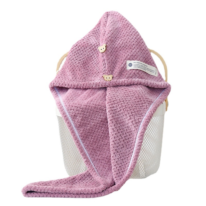 Khăn Quấn Tóc Bằng Sợi Micro Thấm Hút Nước Tiện Dụng Cho Nữ