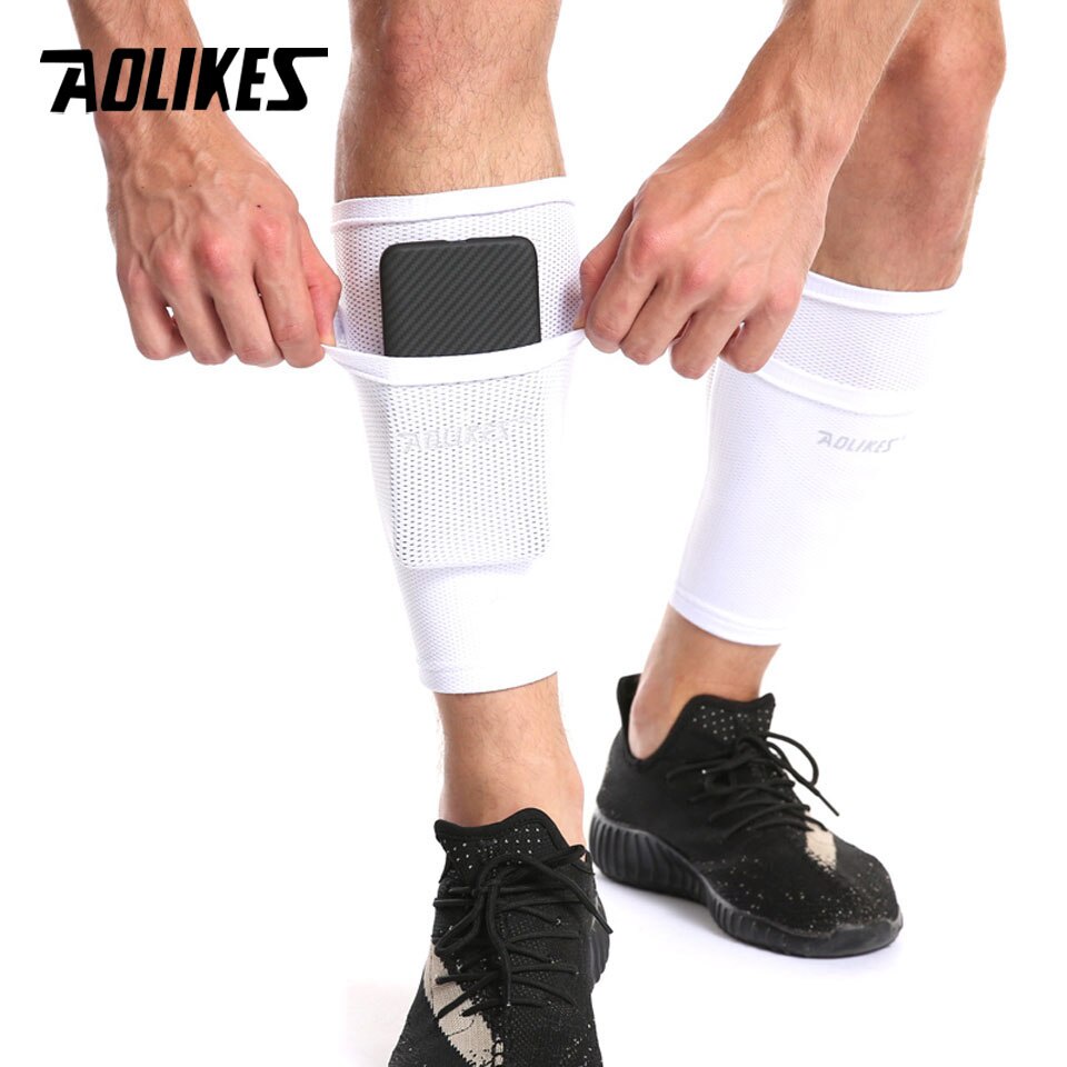 Tất vớ bảo vệ ống đồng AOLIKES A-7968 có túi nhỏ để miếng lót khi đá bóng Soccer protective socks