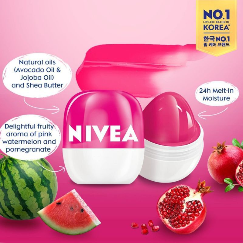 (Hàng Mới Về) Son Dưỡng Môi Hình Quả Dưa Hấu Nivea | BigBuy360 - bigbuy360.vn