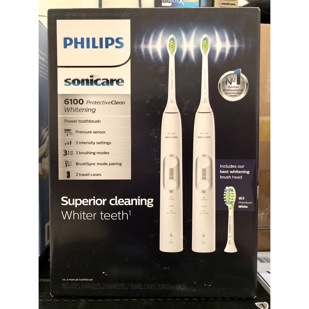 (BẢO HÀNH 1 ĐỔI 1) BÀN CHẢI ĐIỆN PHILIPS SONICARE PROTECTIVE CLEAN 6100 và philips 6300