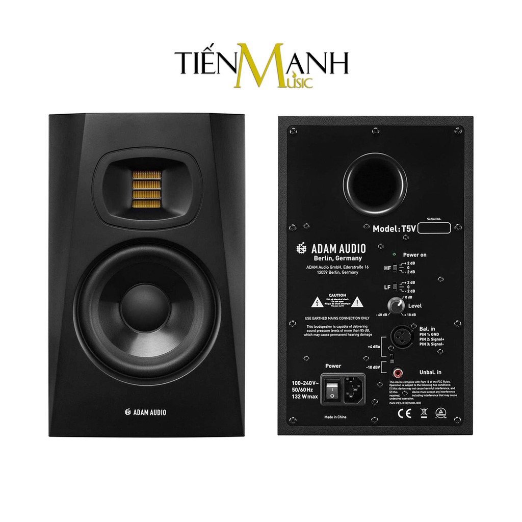 [Chính hãng Đức] Loa Kiểm Âm Adam Audio T5V - 5 inch Active Powered Phòng thu Studio Monitors Speaker