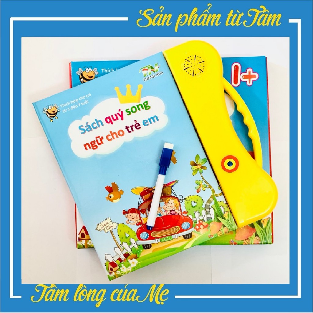 Đồ Chơi Sách Điện Tử Học Song Ngữ Tiếng Anh Hãng Thanh Nga - Mẫu Mới