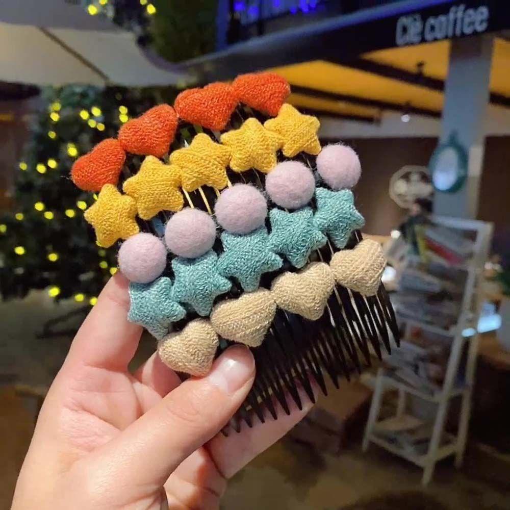 Kẹp Tóc Hình Ngôi Sao / Trái Tim Màu Sắc Ngọt Ngào 15H Cho Nữ