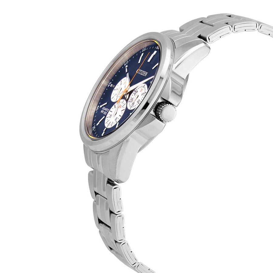 Đồng Hồ Nam Citizen Dây Thép Không Gỉ AG8340-58L - Mặt Xanh