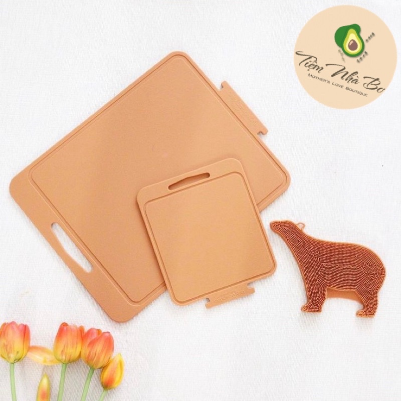 Thớt silicon kháng khuẩn cho bé Designnku Hàn Quốc