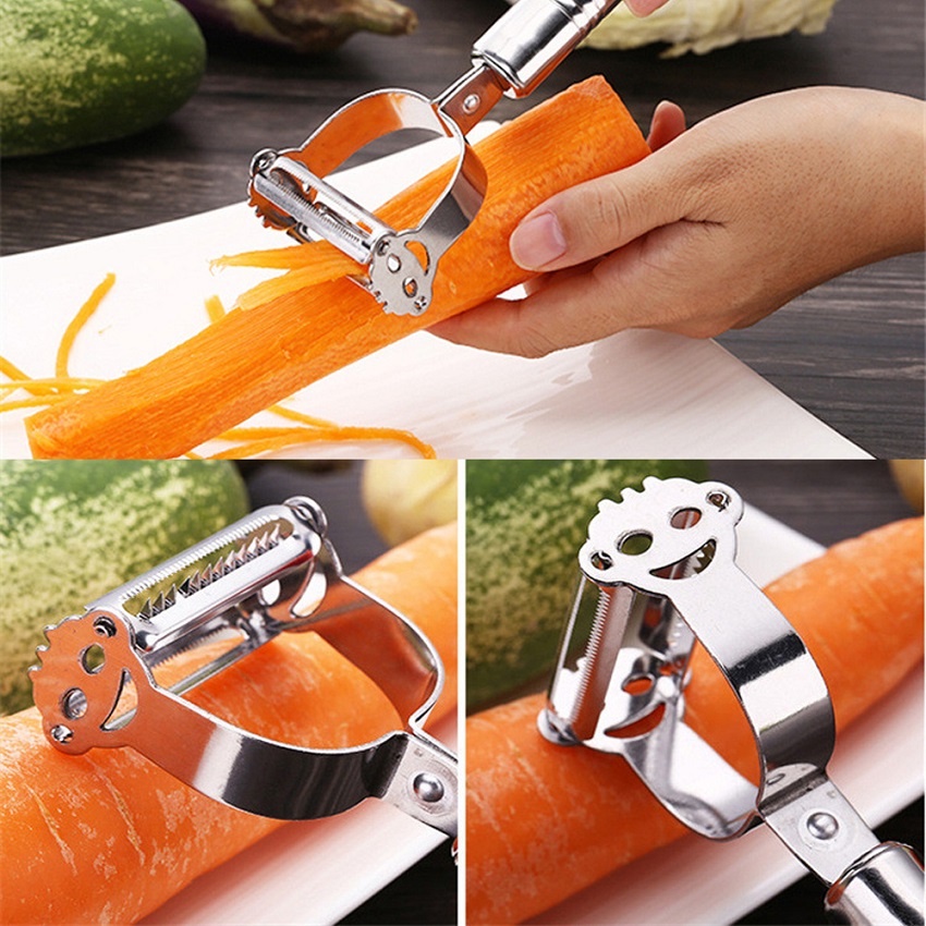 Dụng Cụ Gọt, Bào Sợi Rau Củ Quả Inox Đa Năng