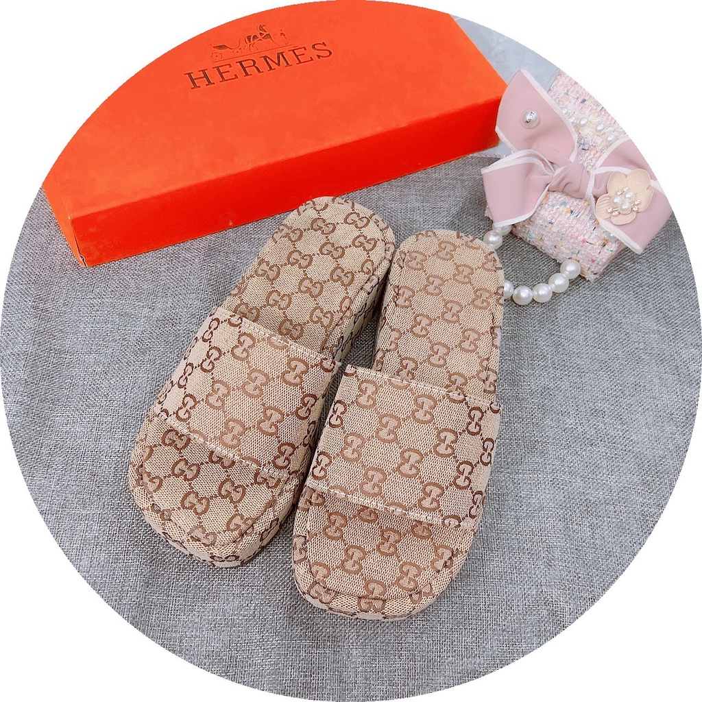 [FREE SHIP ĐƠN 50K] DÉP ĐẾ XUỒNG 5P QUAI BẢN GG CHỮ NHỎ HOT TREND