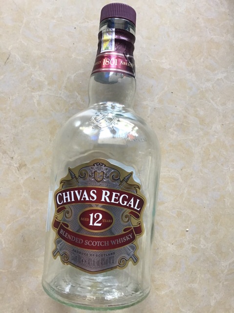 Vỏ chai rượu Chivas 12 loại 750ml