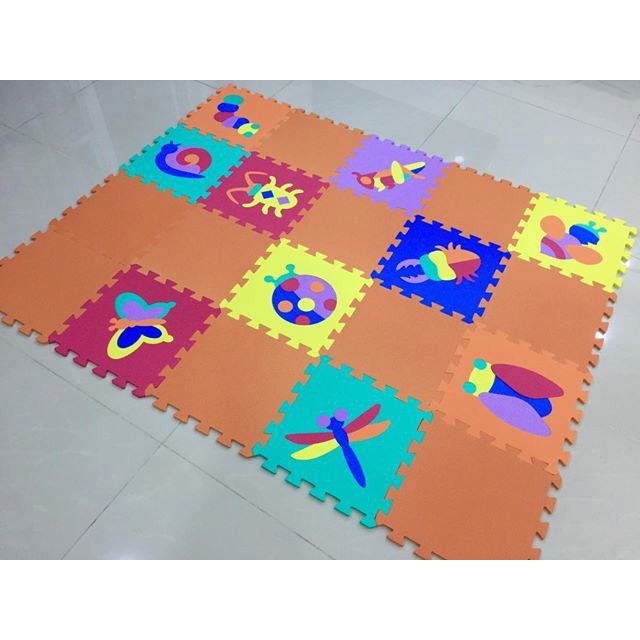 THẢM XỐP CHO BÉ- KHÔNG MÙI-COMBO : 20 miếng thảm động vật và đơn màu (1.2mx1.5m) SMILE PUZZLE- TIÊU CHUÂN CHÂU ÂU