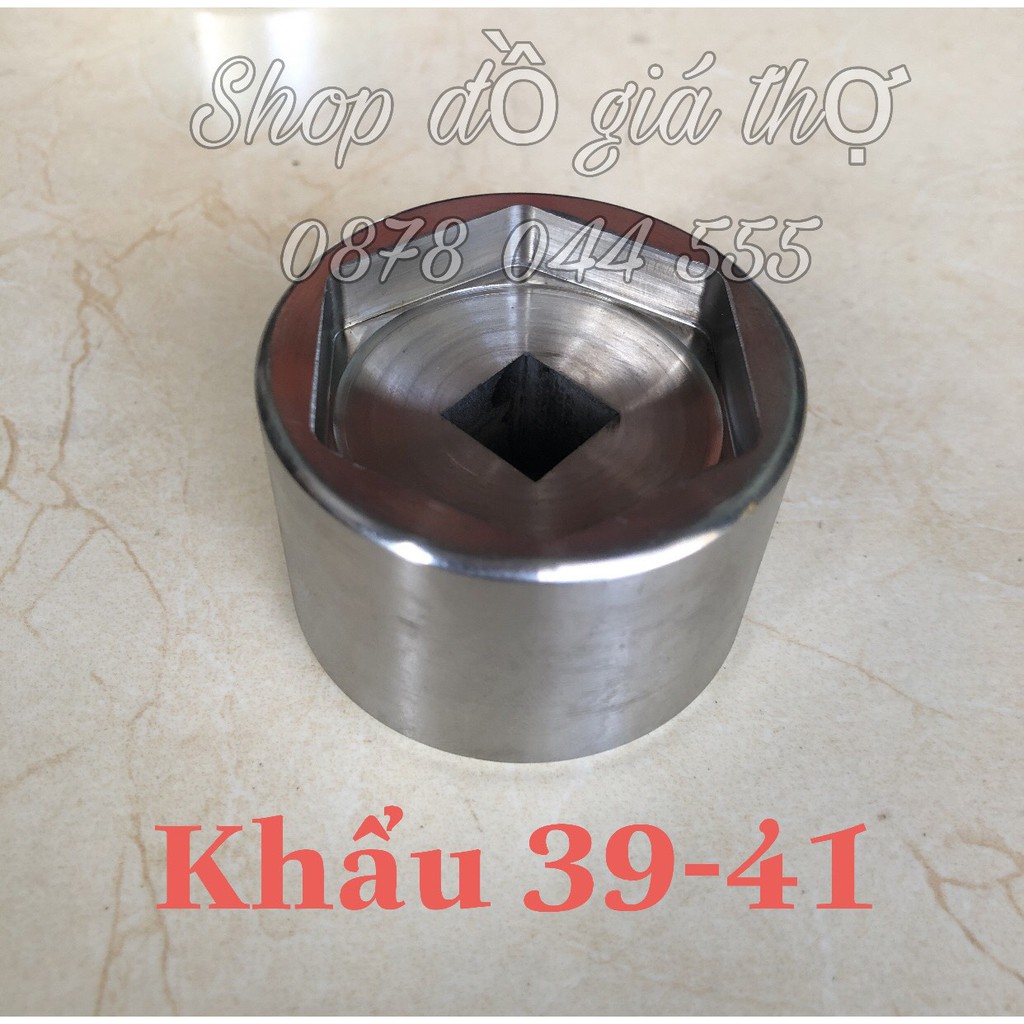 Khẩu Bắn Côn Nồi Xe Ga Tích Hợp 2 Đầu 39/41 Khẩu 34/46 Chất Liệu Inox