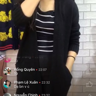 Áo len dáng cardigan chất len đang mịn
