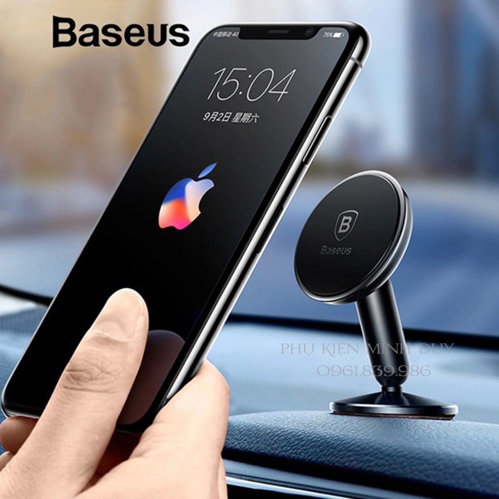 Bộ đế giữ điện thoại nam châm Baseus Bullet Magnetic LV363 dùng cho xe hơi (Bullet An on-board Magnetic Bracket Car...) | BigBuy360 - bigbuy360.vn