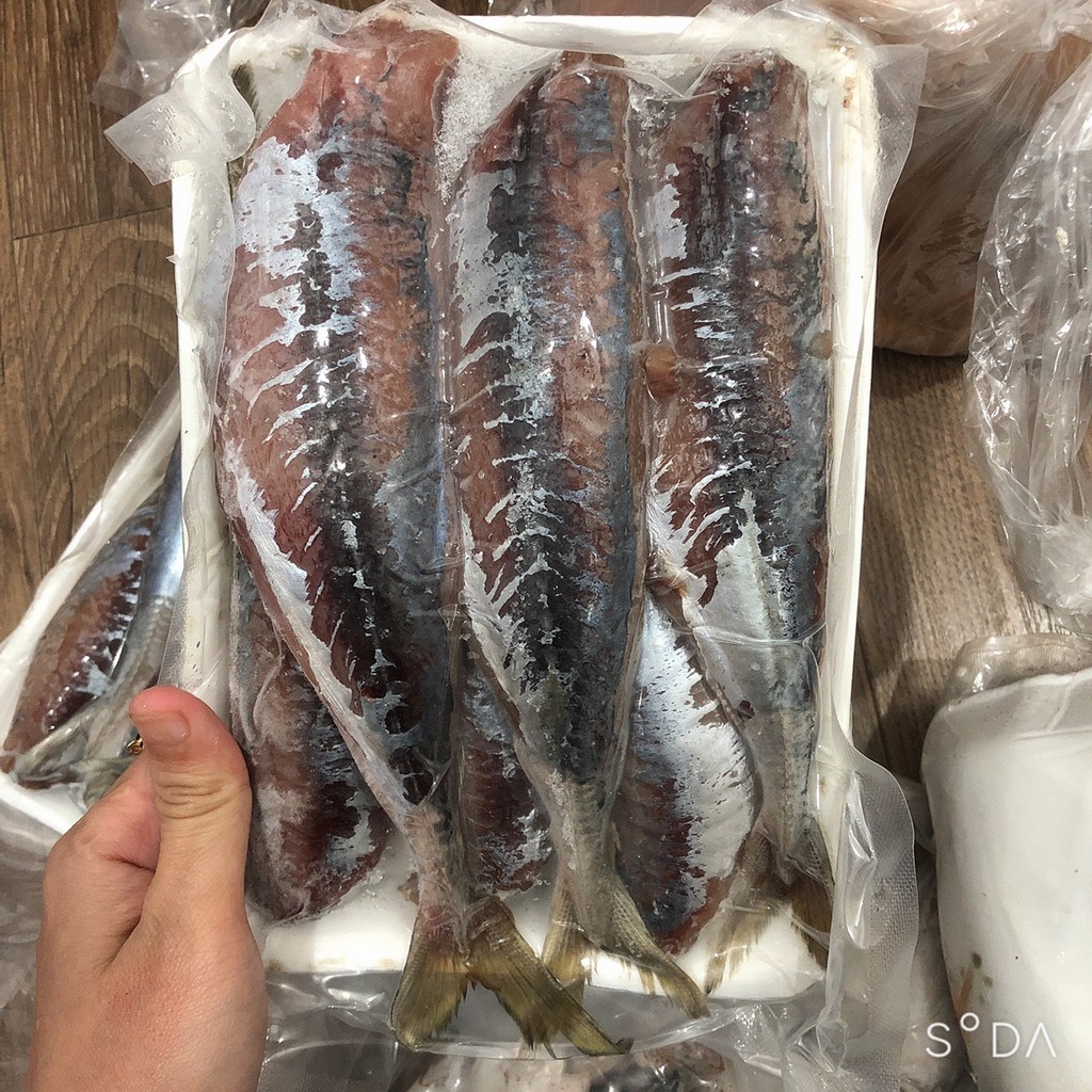 Cá nục 1 nắng,hàng loại to khay 500g