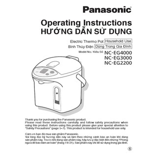 Bình thủy điện Panasonic NC-EG4000