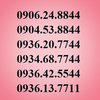 Sim kép đẹp giá chỉ 250k/sim