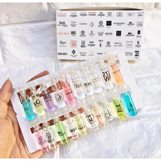 set nước hoa 20 ống mini