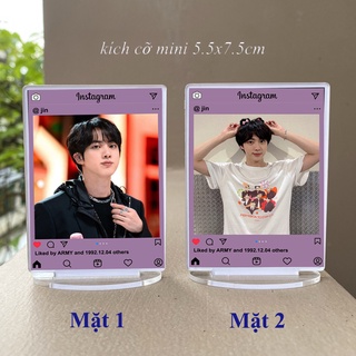 Tượng instagram BTS kích cỡ mini ( in 2 mặt khác nhau )