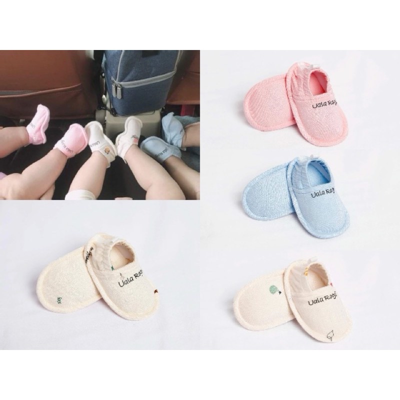 Giầy Vớ Vải Size 0-6 Tháng UalaRogo