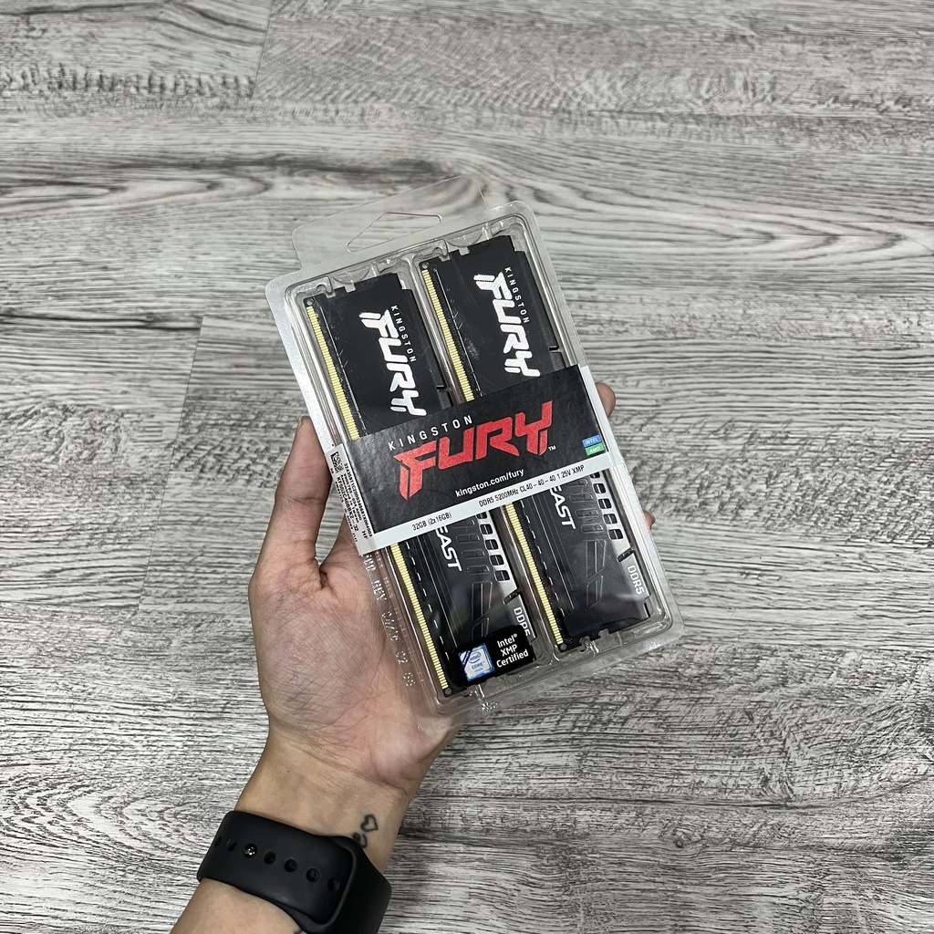 Ram Kingston HyperX Fury Beast Black DDR5 2x16GB 5200